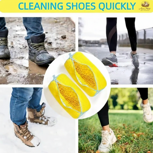 AureNest™ - Premium Microfiber Laundry Shoe Bag – Padded Protection for Washing & Drying Sneakers