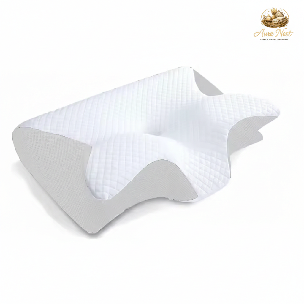 Aure Nest™ - Orthopedic Memory Foam Butterfly Pillow – Ergonomic Cervical Support for Neck & Shoulder Pain Relief