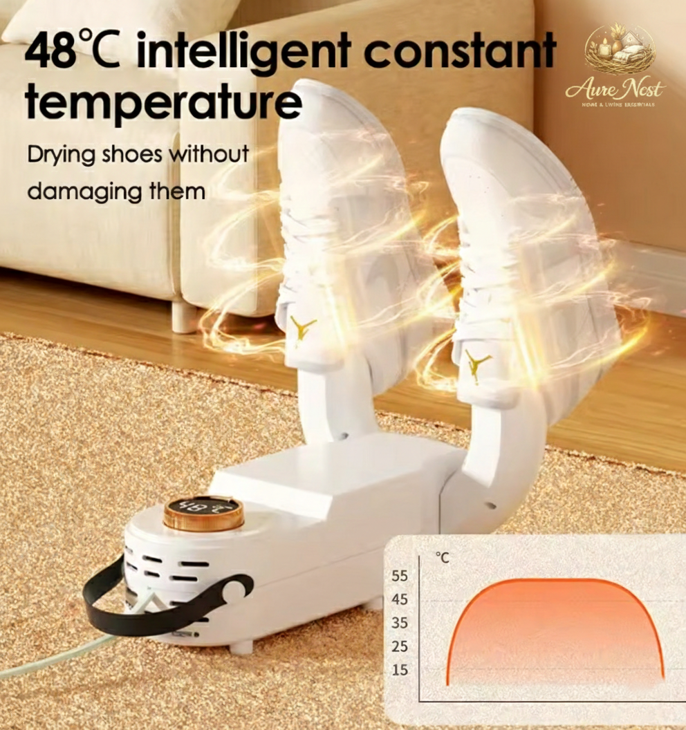 AureNest™-Smart Shoe Dryer & Deodorizer with Adjustable Timer