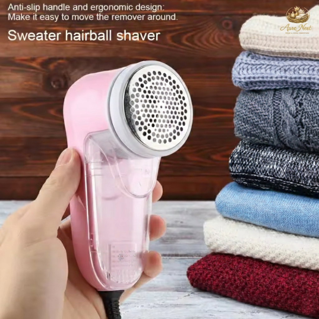 AureNest™-Pro-Glide Electric Fabric Shaver & Lint Remover – Portable Clothes Reviver